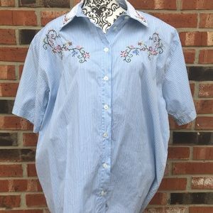 Capacity Button Down Blouse. Size 3X.